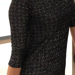 Black and sliver mini dress!